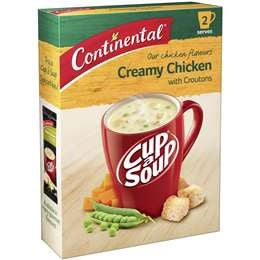 Continental Cup a Soup Creamy Chicken With Croutons 60g 2pk