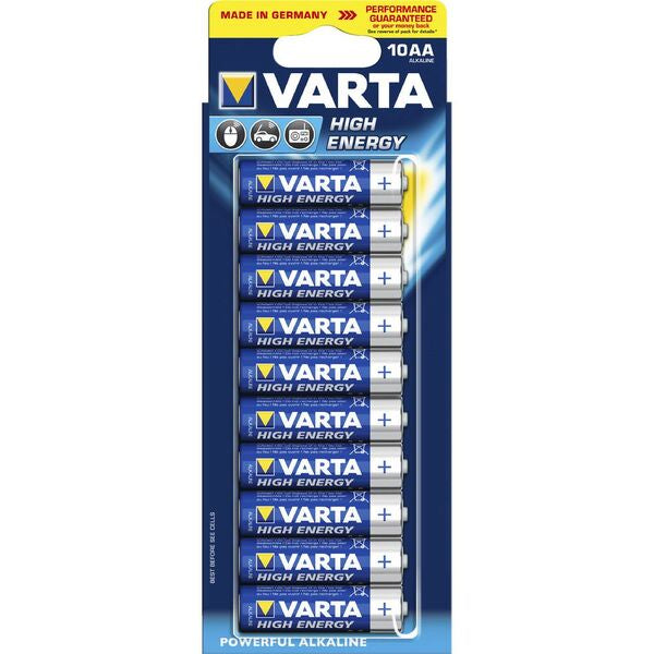 Varta High Energy Batteries AA 10pk
