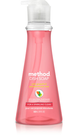 Method Dish Soap Pump Pink Grapefruit 532ml