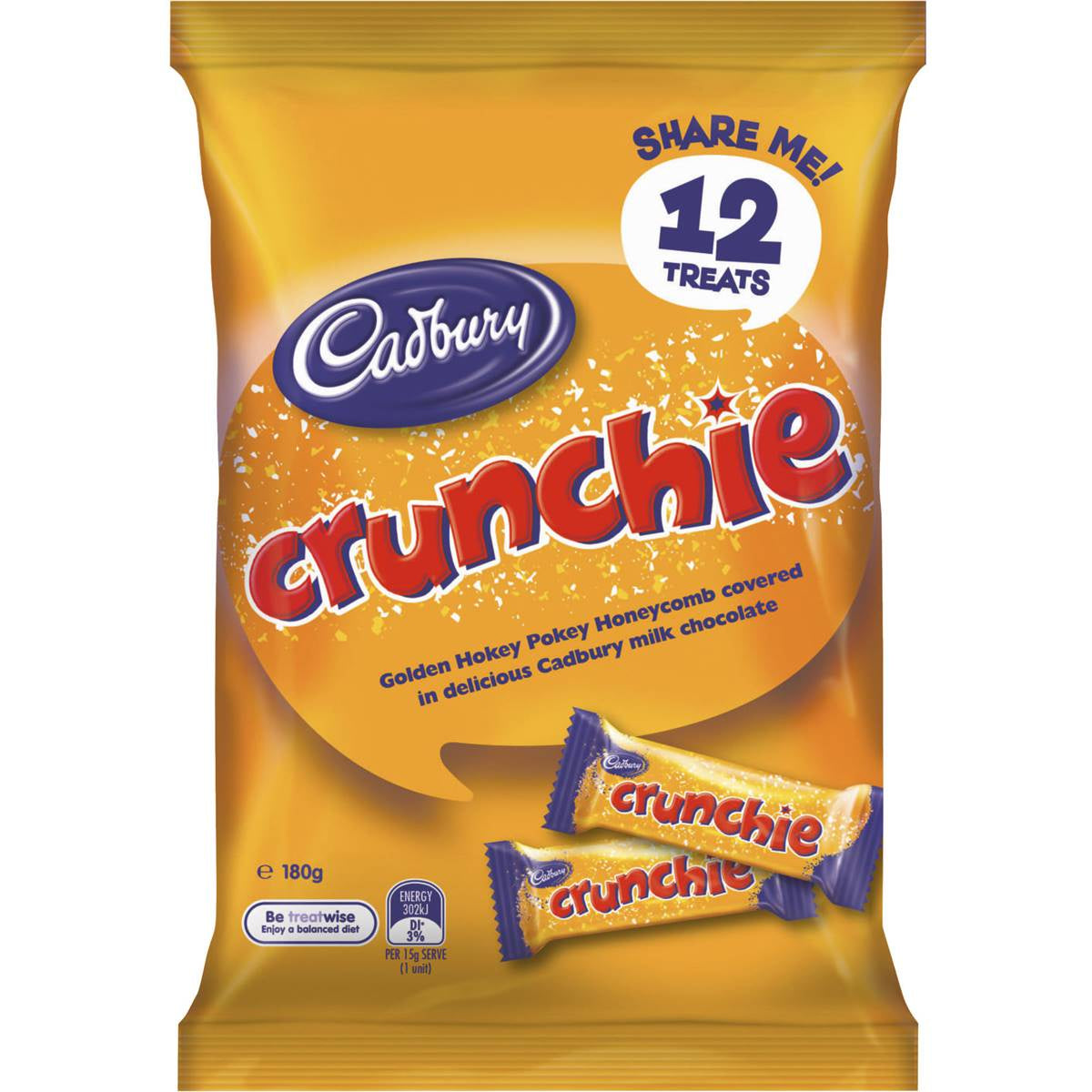 Cadbury Crunchie bar Sharepack 180g