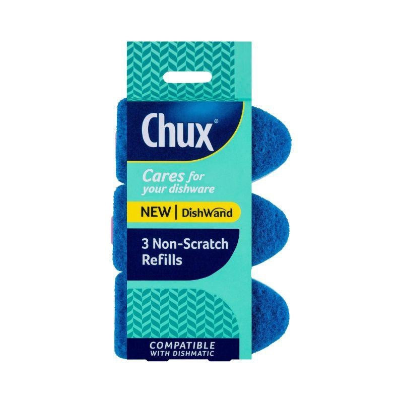 Chux Dishwand Non Scratch Refills 3Pk