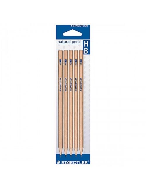 Staedtler Natural Graphite Pencil HB 5pk