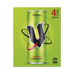 V Energy Drink Original 250ml x 4pk