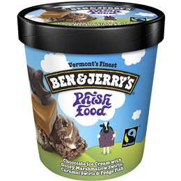 Ben & Jerrys Phish Food Chocolate Ice Cream 458ml