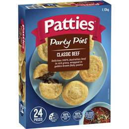 Patties Party Pies 24pk 1.12kg