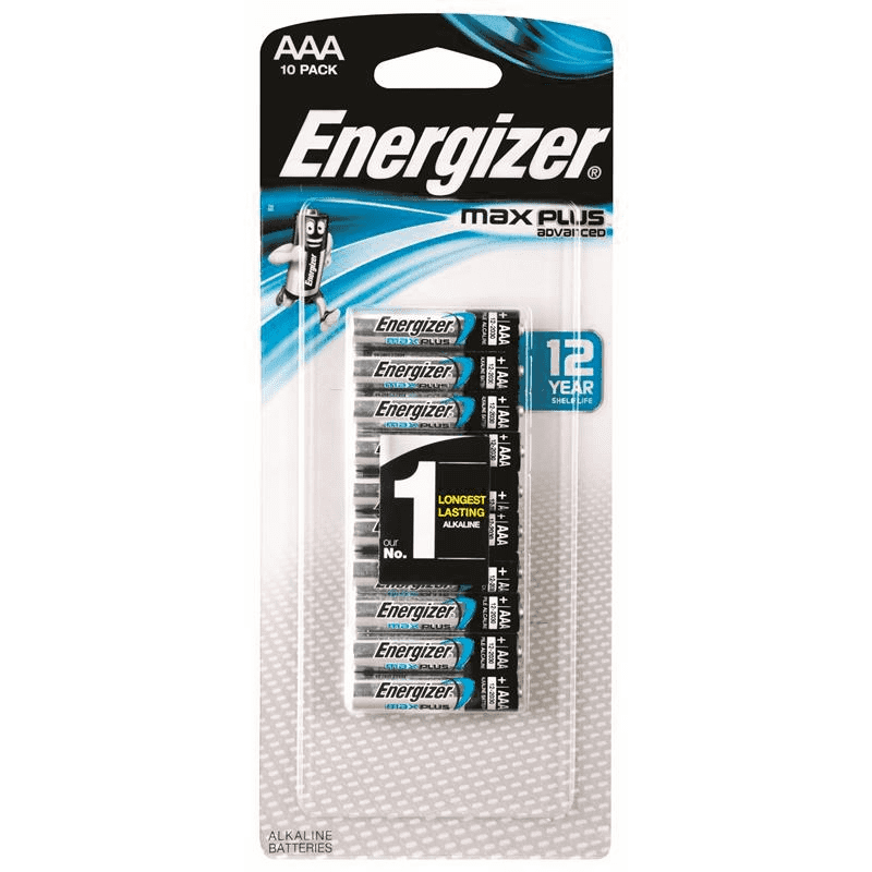 Energizer Advanced Max Plus AAA Batteries 10pk