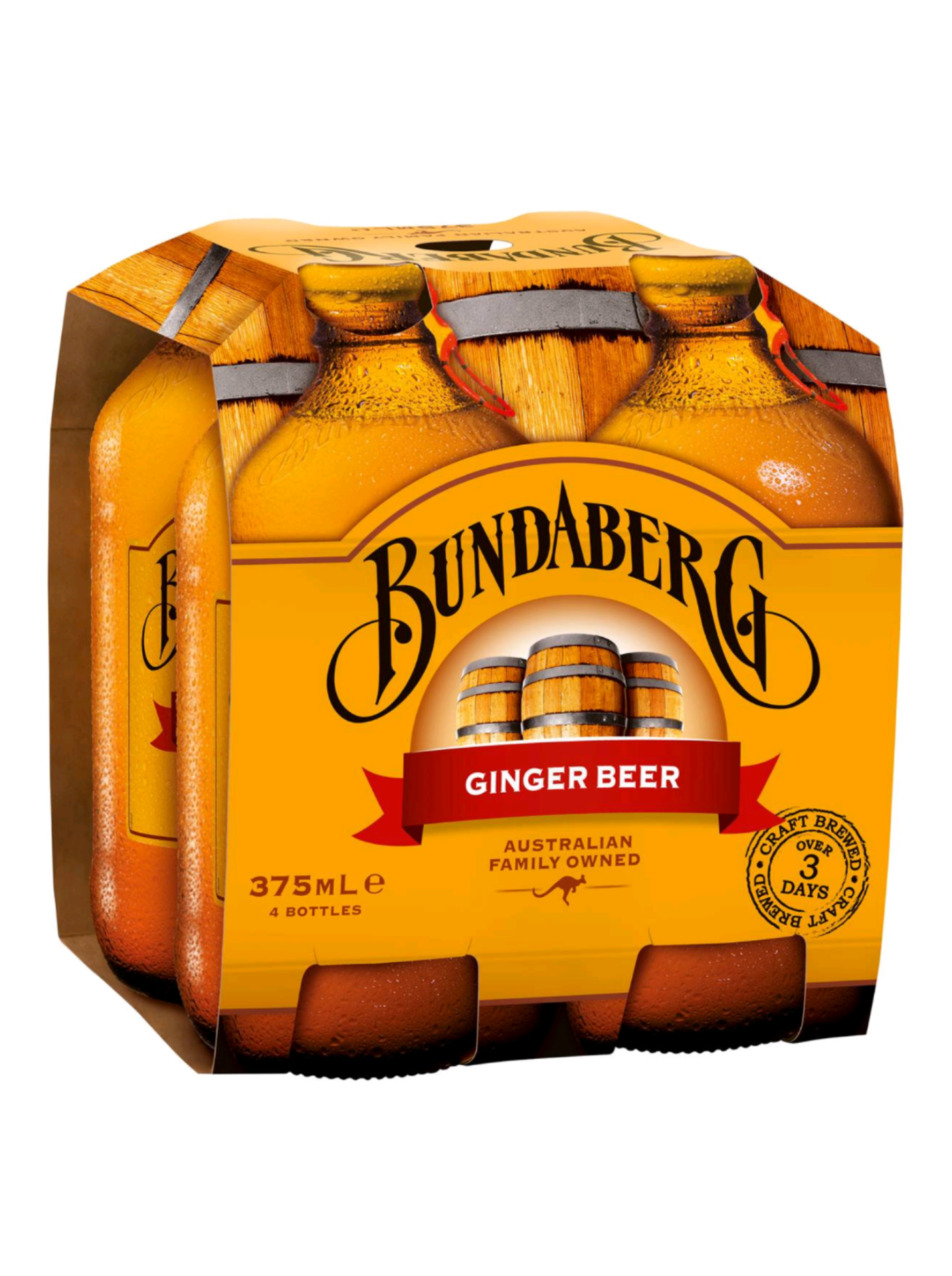 Bundaberg Ginger Beer 375ml x 4pk