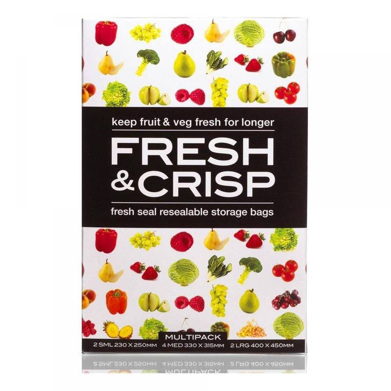 Fresh & Crisp Vegetable Storage Bags Multipack 8pk