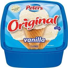 Peters Original Ice Cream Vanilla 2L