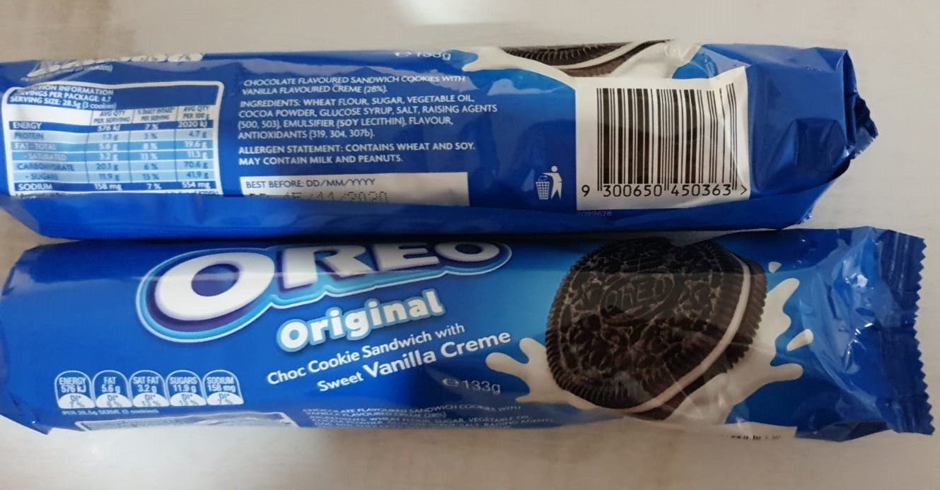 Oreo Original Choc Cookie Sandwich 133g