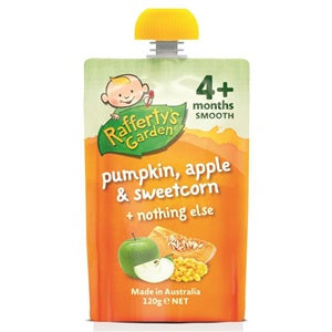 Raffertys Garden Pumpkin Apple Sweet Corn 120g