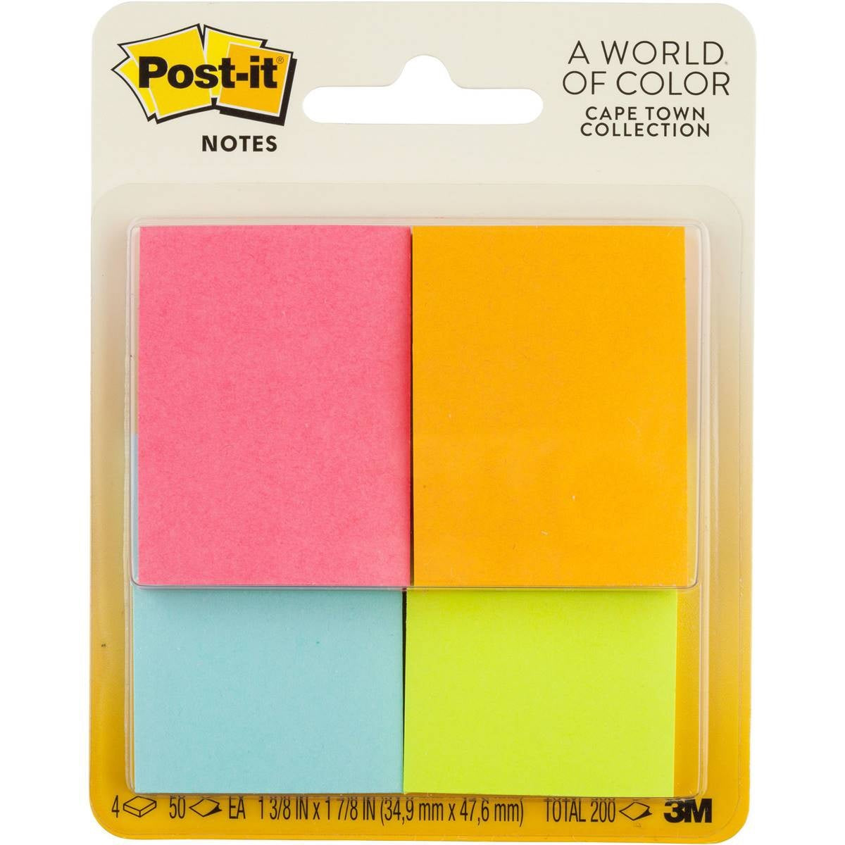 Post-it Mini Notes 4 Cube Pack