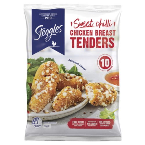 Steggles Chicken Tenders Sweet Chilli 1kg