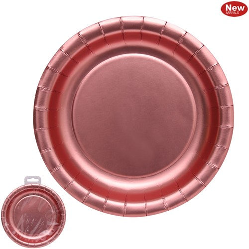 Oceana Rose Gold Plates 18cm 12pk