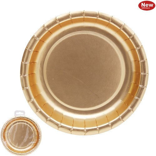 Oceana Champagne Gold Plates 18cm 12pk