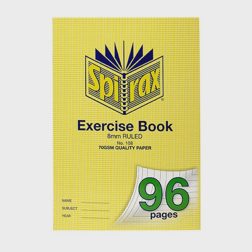 Spirax Exercise Book A4 96page