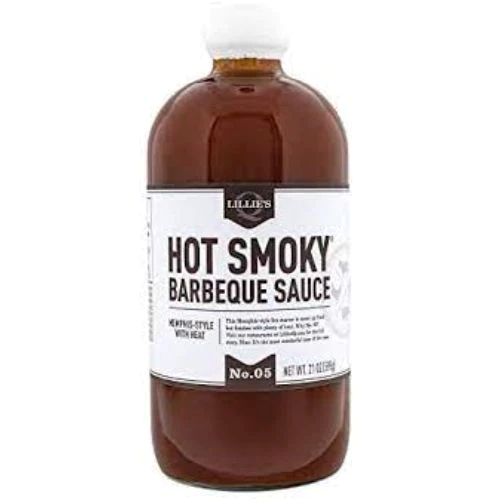 Lillies Q Hot Smoky BBQ Sauce 595g