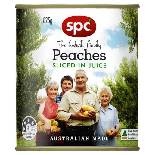 SPC Peaches Sliced in Juice 825g