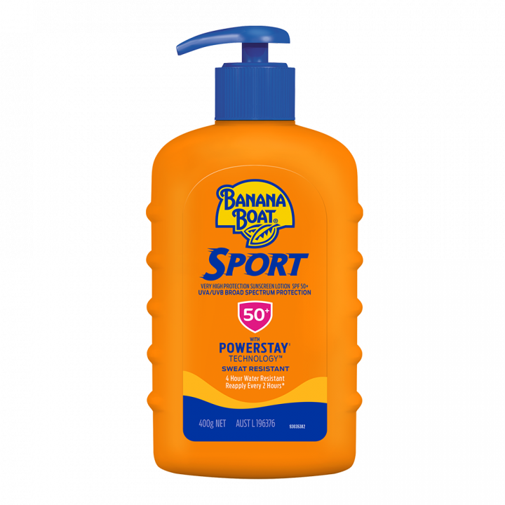 Banana Boat Sunscreen Lotion Pump Sport SPF 50+ 400g