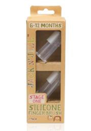 Jack N Jill Silicone Finger Toothbrush Stage One 2pk