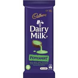 Cadbury Dairy Milk Peppermint Block 180g