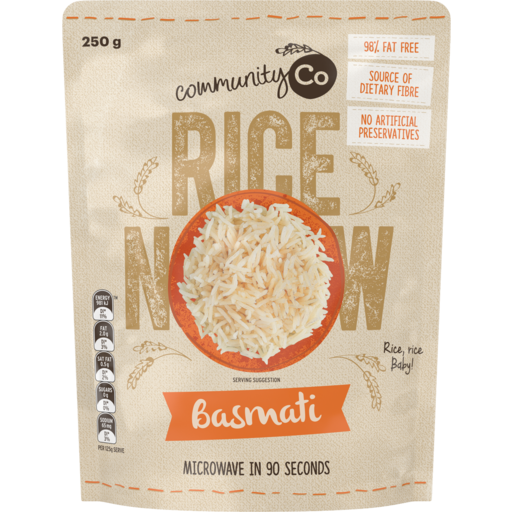Community Co Microwave Rice Basmati 250g