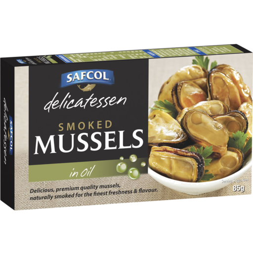 Safcol Smoked Mussels in Oil 85g