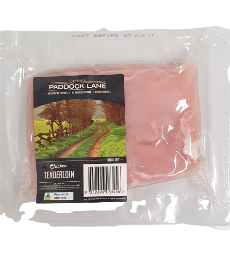 Paddock Lane Chicken Tenderloin 500g