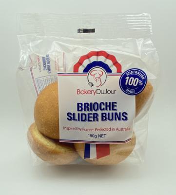 Bakery Du Jour Brioche Slider Buns 180g 6pk