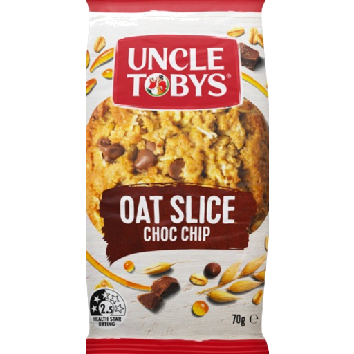 Uncle Tobys Oat Slice Choc Chip 70g