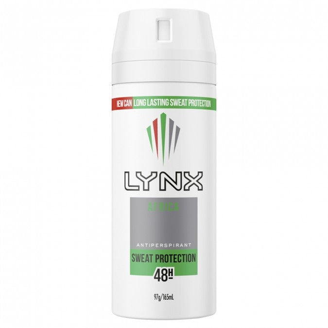 Lynx Antiperspirant Aerosol Africa For Men 165ml