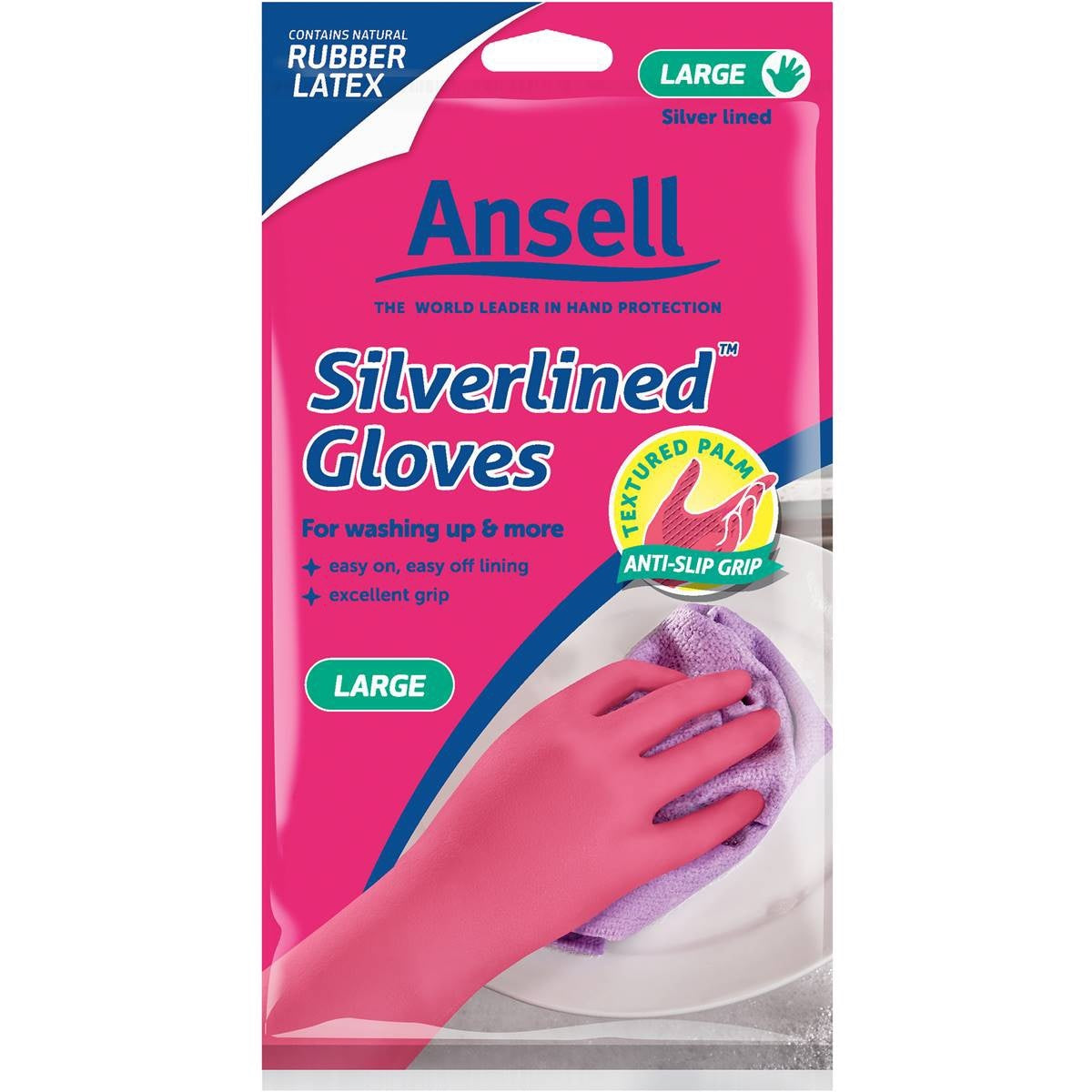 Ansell Silverlined Gloves Large 1pr
