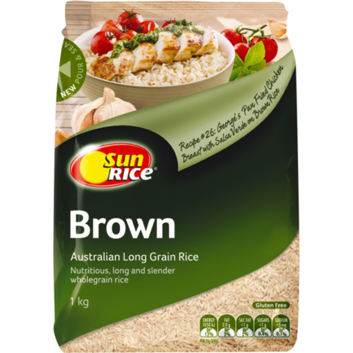 Sunrice Long Grain Brown Rice 1kg