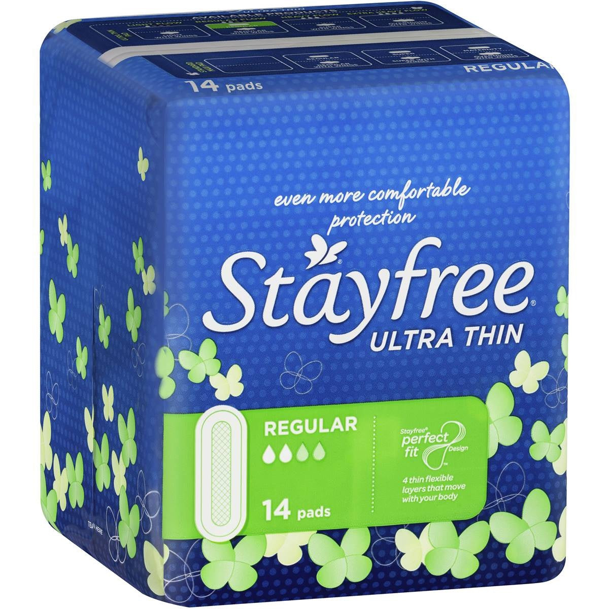 Stayfree Ultra Thin Regular 14pk