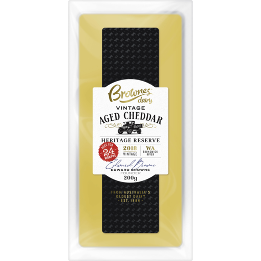 Brownes Dairy Vintage Aged Cheddar 200g