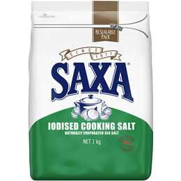 Saxa Salt Cooking Iodised 1kg