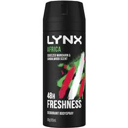 Lynx Men Body Spray Aerosol Africa 165ml