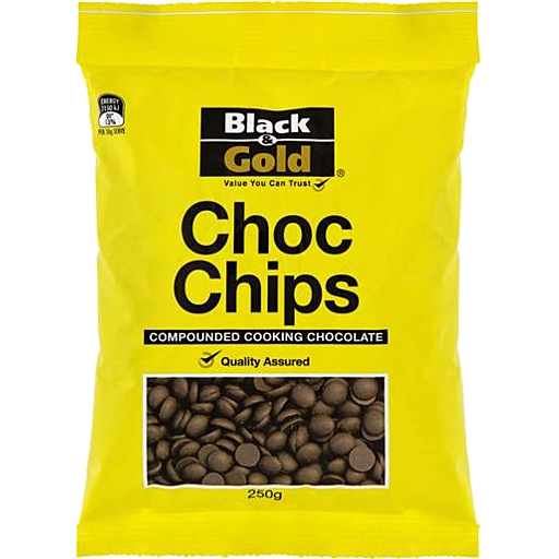 Black & Gold Choc Chips 250g