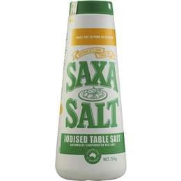 Saxa Table Salt Iodised 750g