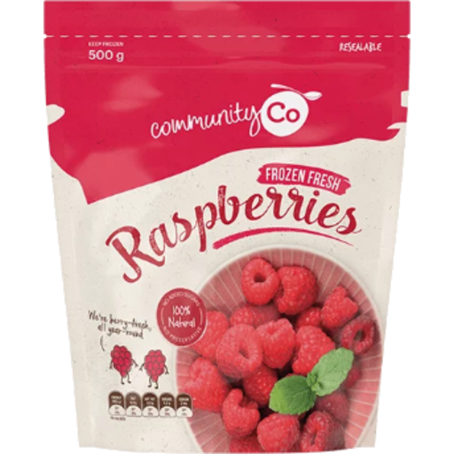Community Co Frozen Raspberries 500g