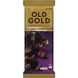 Cadbury Old Gold Jamaica Rum n Raisin Block 180g