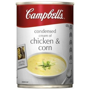 Campbells Condensed Soup Cream Of Chicken & Corn 420g