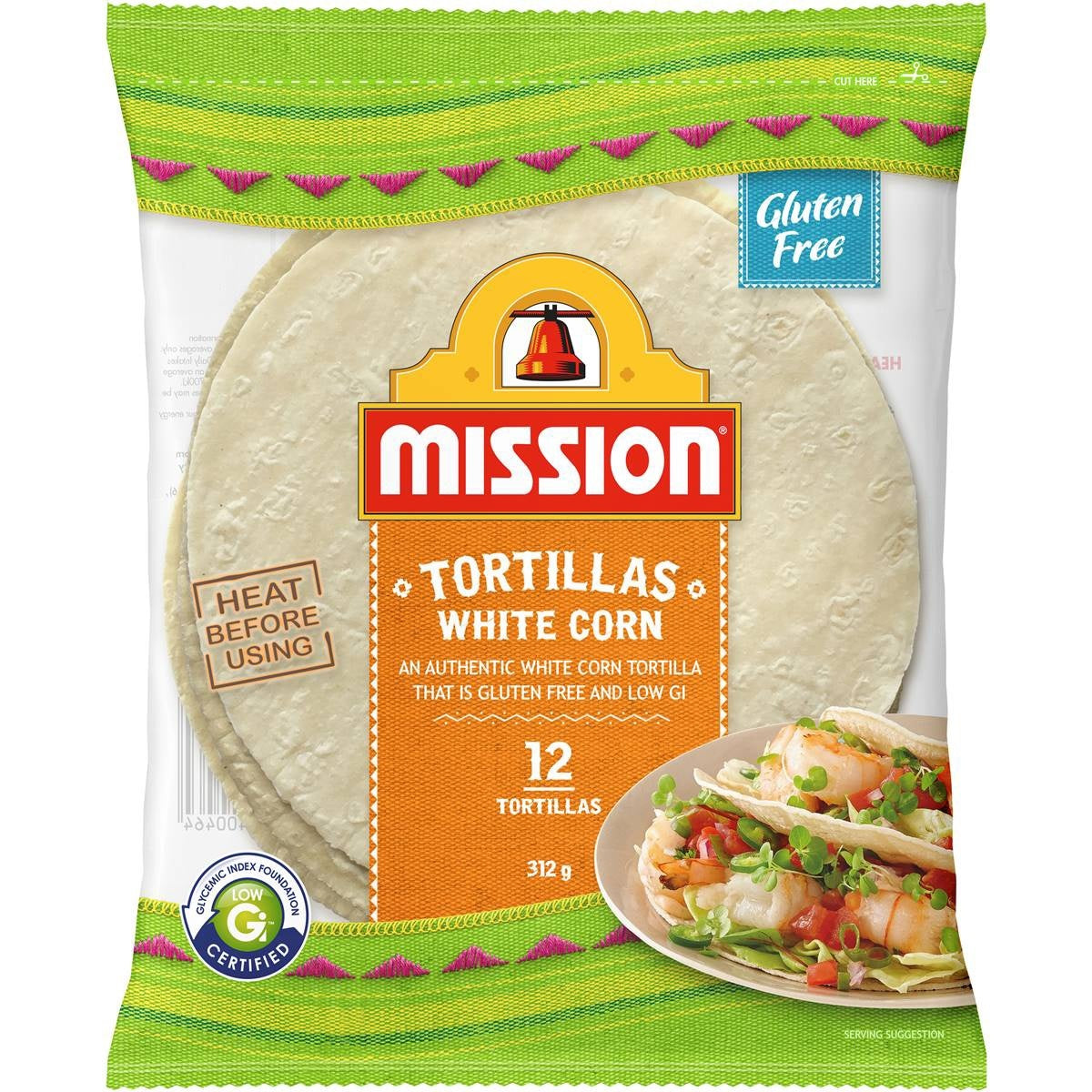 Mission White Corn Tortillas 12pk