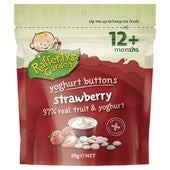 Raffertys Garden Yoghurt Buttons Strawberry 28g