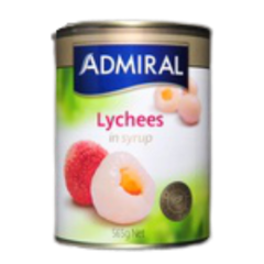 Admiral Lychees in Syrup 565g