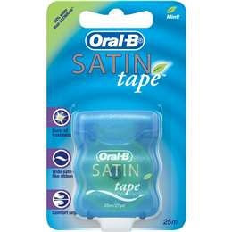 Oral B Dental Floss Satin Tape Mint 25m