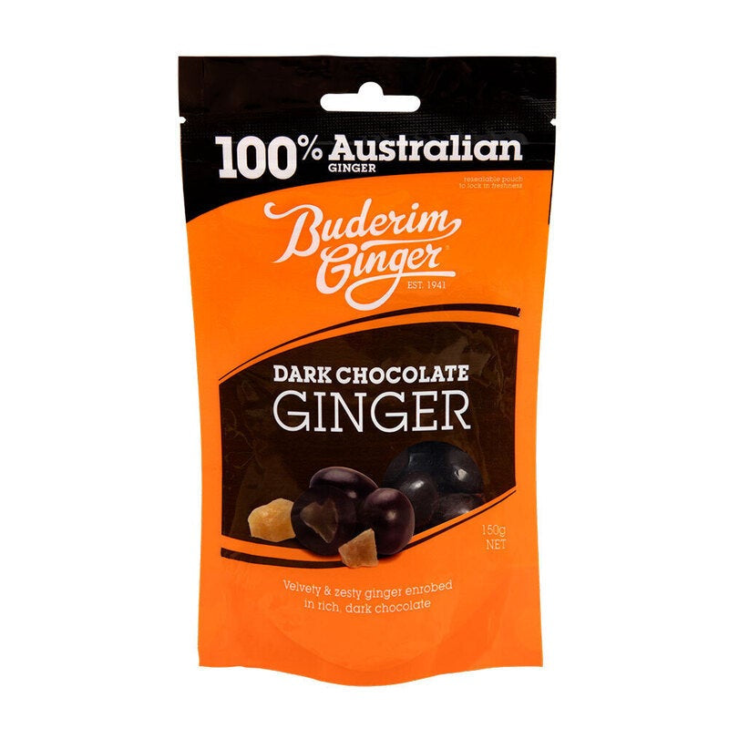 Buderim Ginger Dark Chocolate Covered 150g