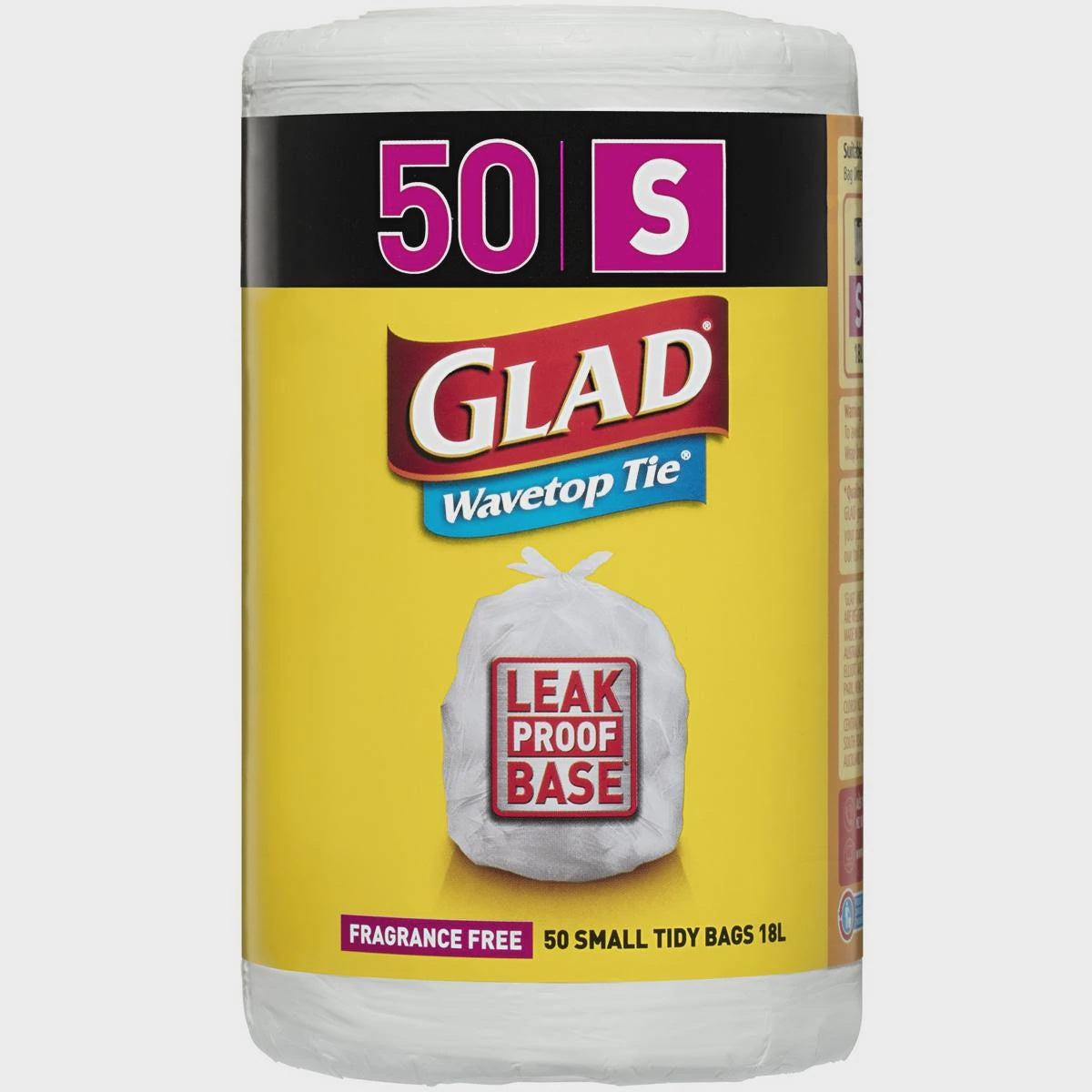 Glad Kitchen Tidy Bag Wavetop Small 18L 50pk