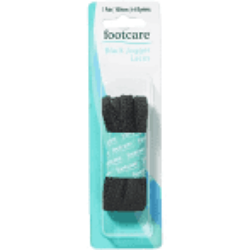 Footcare Black Jogger Laces 100cm