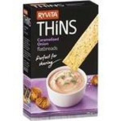Ryvita Thins Caramelised Onion Flatbreads 125g
